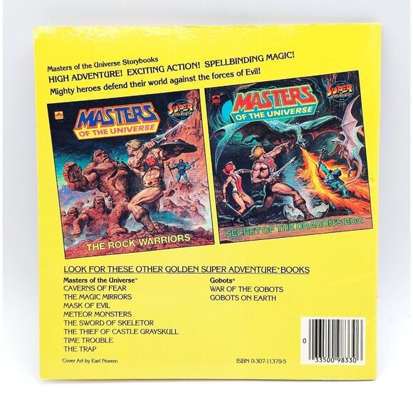 1985 GOLDEN BOOKS MASTERS OF THE UNIVERSE SECRET OF THE DRAGON'S EGG BOOK - Picture 2 of 4